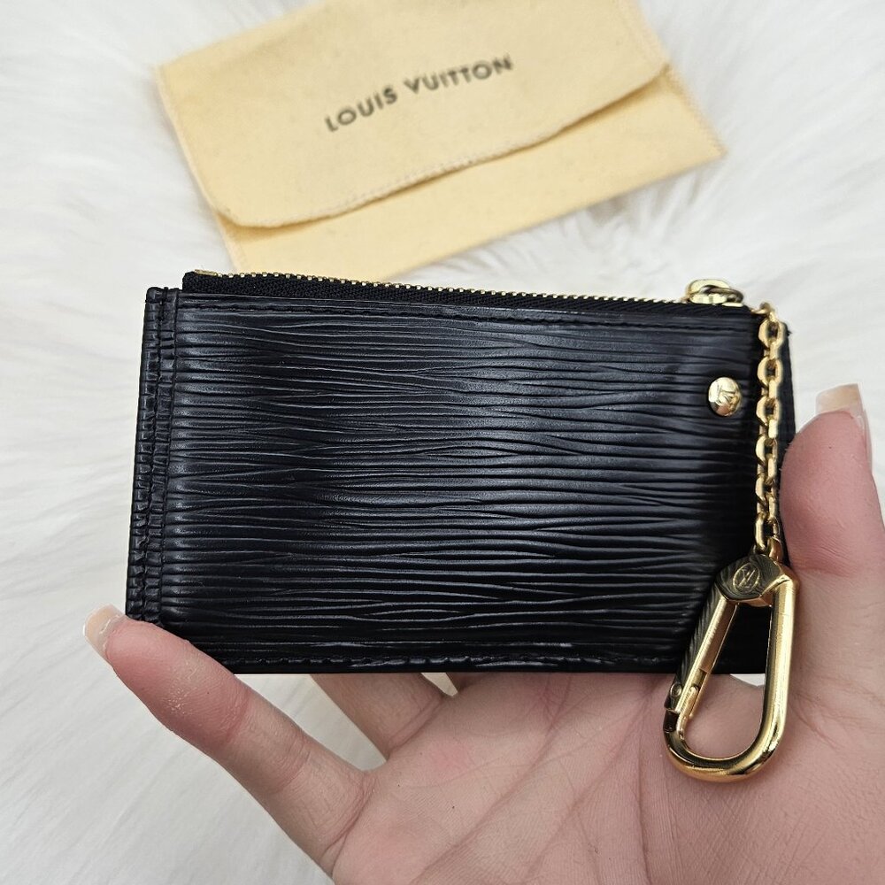 Louis Vuitton  Black Epi Keycase Wallet